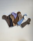 Condor Basic Rib Knee Socks Nata
